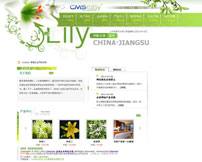 漂亮的绿色花卉苗圃企业网站模板,公司网站模板
