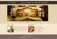 金色高端家具企业网站模板,公司网站模板