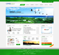 绿色大气公司企业网站模板,公司网站模板