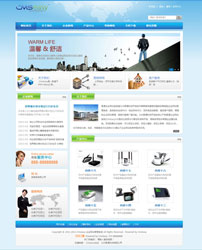 精美蓝色企业网站模板,公司网站模板