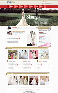 漂亮的婚纱影楼企业网站模板,公司网站模板